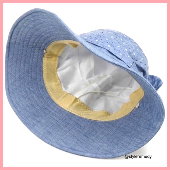 Cotton Polyester Floral Bucket Hat Foldable Wide Brim Sun Protection main image 6